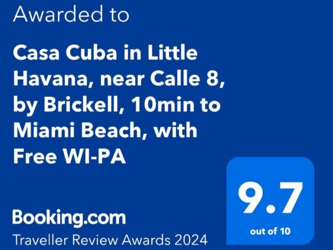 Casa Cuba In Little Havana, Brickell, Calle 8 And 10 Minutes To The Beach Free Parking Miami Ngoại thất bức ảnh